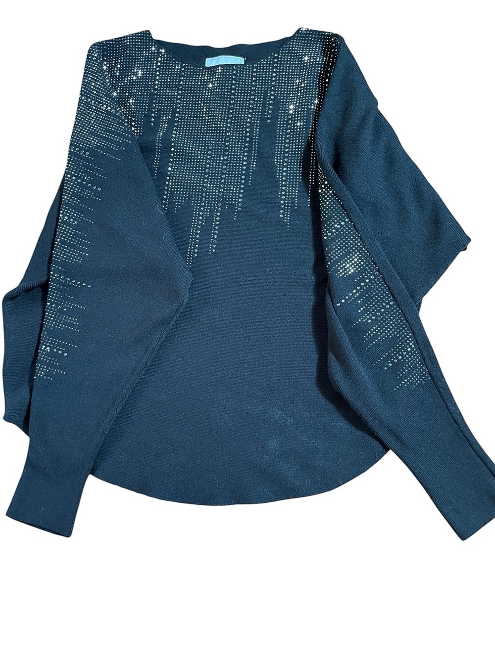 Black Women's Embellished Crewneck Sweater - Brand: